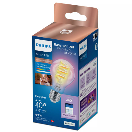 Philips Skaidri lemputė 40W A60 E27
