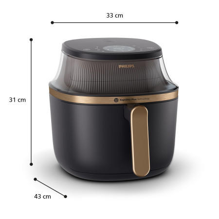 Philips 3000 serijos NA332/00 karšto oro gruzdintuvė, 6,2 L