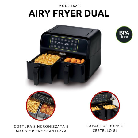 Ariete 4623/00 Juodas oro fryer