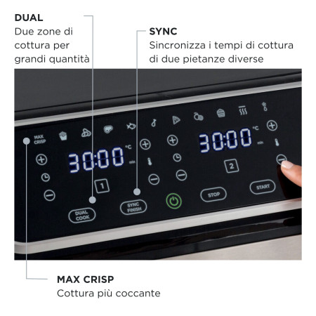 Ariete Beztirščio keptuvė Dual juodai sidabrinė