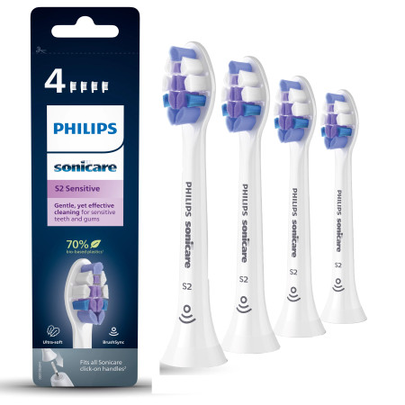 Philips Sonicare S2 Sensitive HX6054/10 dantų šepetėlio antgaliai