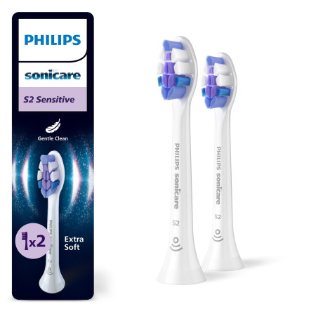 Philips Sonicare Sensitive HX6052/87 - 2 dalių šepetėlių galvučių pakuotė