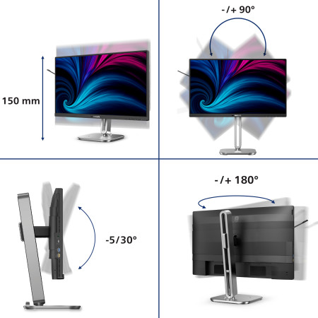 Philips 24B2U4301 - 120Hz Full HD IPS Monitorius 23.8"