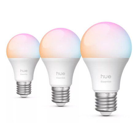 Philips Hue Essential A60 - 8W - 3 vnt.