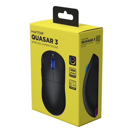 Hator Quasar 3 Belaidės HTM730 juodos
