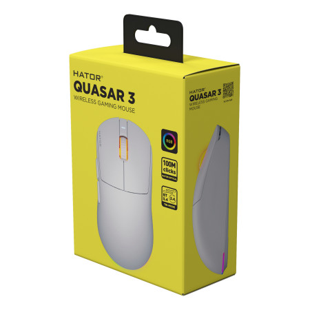 Hator Quasar 3 belaidės ausinės HTM731 baltos