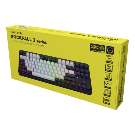 Hator Rockfall 3 TKL HTK850 juoda