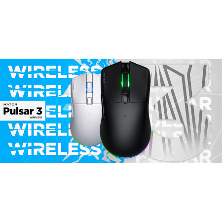 Hator Pulsar 3 Wireless HTM630 juodos