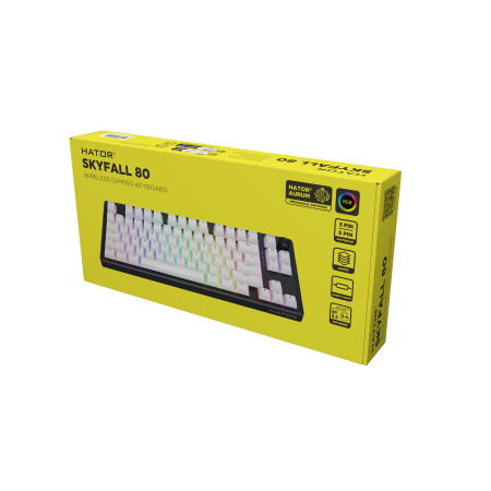 Hator Skyfall 80 Belaidės ausinės balta-juoda