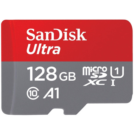 Sandisk 128GB Micro SDXC UHS-I Atminties Kortelė Raudona/Grey