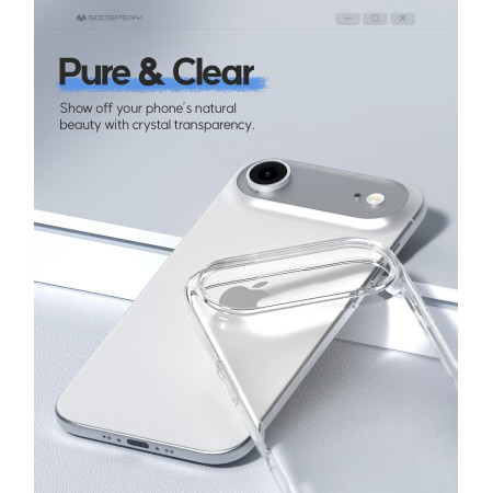 Dėklas Mercury Jelly Clear Apple iPhone Air skaidrus