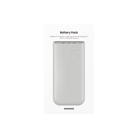Samsung 20 000 mAh PD Max 45W Super Greitas Įkrovimas 2.0 3xUSB-C Bežinis