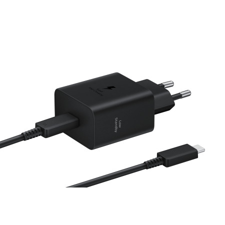 SAMSUNG 45W Sieninis įkroviklis su USB-C kabeliu - Juodas