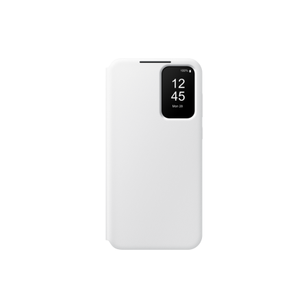 Samsung Galaxy A35 Smart View piniginės dėklas baltos spalvos