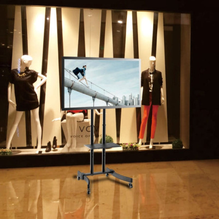 Techly Mobilus televizoriaus stovas LED/LCD, 32-70", 40 kg, su lentyna