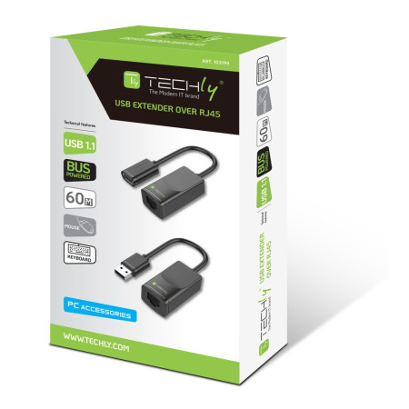 Techly USB Extender RJ45, iki 60m