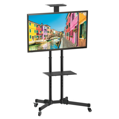 Techly mobilus televizoriaus stovas LED/LCD/PDP, 37-70", 50kg, reguliuojamas, AV lentyna