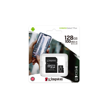 Kingston 128 GB MicroSDXC Canvas Select Plus