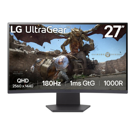 LG 27 colių Full HD kompiuterio monitorius su išlenktu ekranu