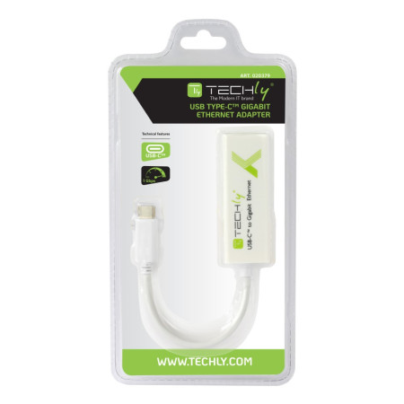 Techly Gigabit tinklo adapteris USB-C 3.1 į RJ45