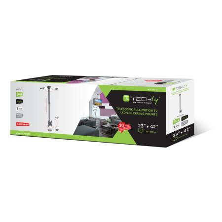 Techly 020614 42" XL monitorių laikiklis