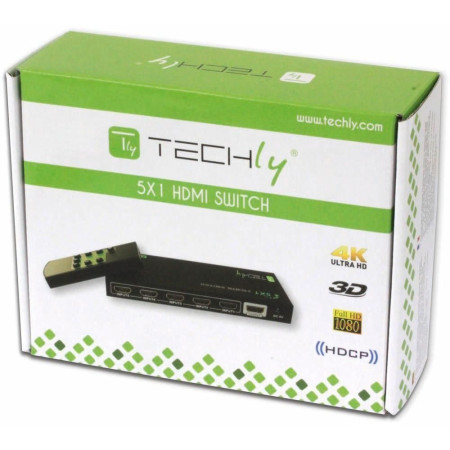 Techly 5-portinis HDMI perjungiklis