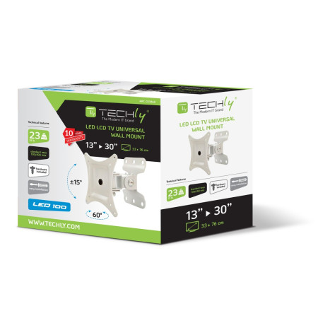 Techly LCD/LED laikiklis 13-30 colių 23kg VESA