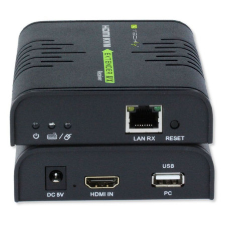 Techly KVM Extender HDMI+USB iki 120m