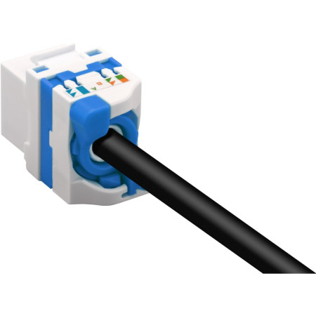 Techly RJ45 Cat.6A U/UTP samozaciskinis keystone modulis