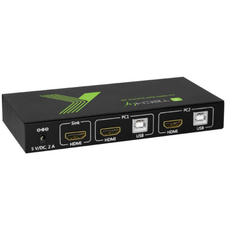 Techly KVM perjungiklis 2/1 HDMI