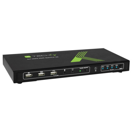 Techly KVM perjungiklis 4/1 HDMI