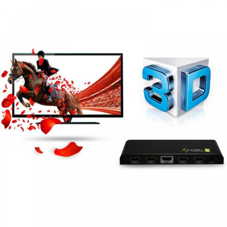 Techly 4-port HDMI skirstytuvas 306653