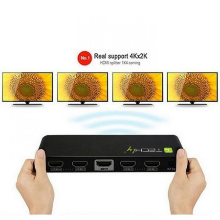 Techly 4-port HDMI skirstytuvas 306653