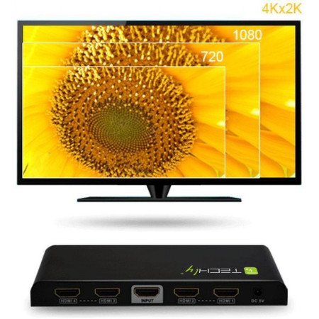 Techly 4-port HDMI skirstytuvas 306653