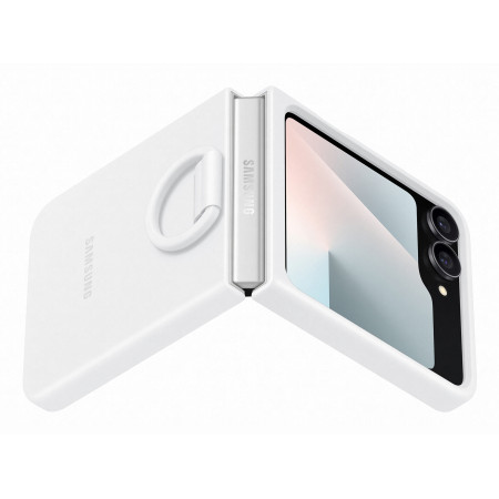Samsung Silicone Case Flip 7 FE Balta