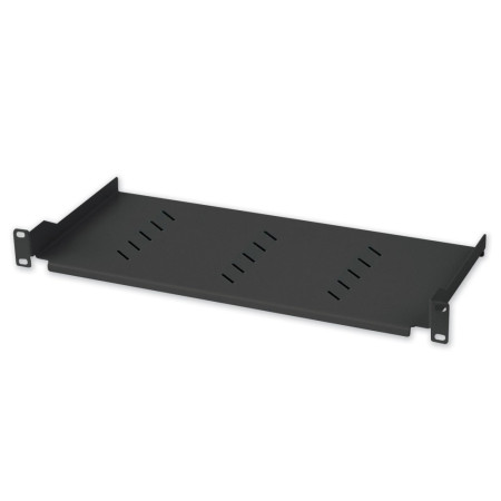 Techly 1U rack pusė 150mm juoda