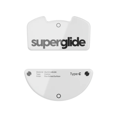 Superglide 2 (Type-C) Glass Skates Razer Viper V3 Pro balti pakaitiniai pelės pėdeliai