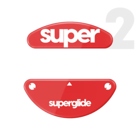 Pulsar Superglide 2 Stikliniai Pelytės Padukai SteelSeries Aerox 3/5/9 Wireless Raudoni