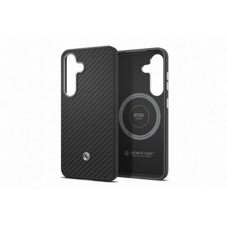 Samsung Enzo Aramid Galaxy S25 juodas sidabras