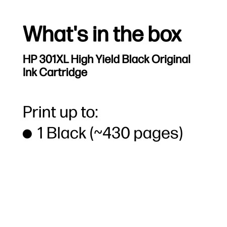 HP 301 XL juodas rašalas CH563EE
