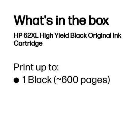 HP 62 XL juodas instant ink