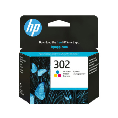 HP 302 trijų spalvų rašalas F6U65AE Instant Ink