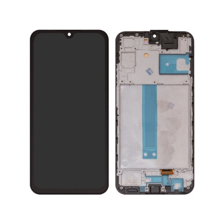 Ekranas Samsung A256 A25 5G su lietimui jautriu stikliuku ir rėmeliu