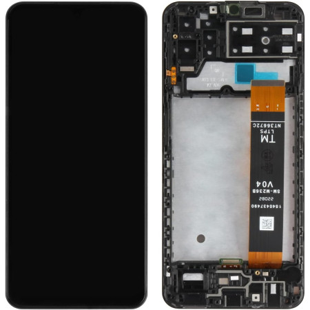 Samsung A13 2022 Ekranas su lietimui jautriu stikliuku ir rėmeliu juodas