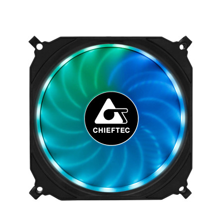 Chieftec CF-3012-RGB kompiuterio aušinimo sistema 12 cm Juoda