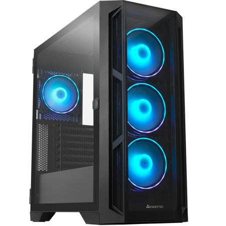 Chieftec APEX GA-01B-TG-OP ATX Midi Tower Juoda