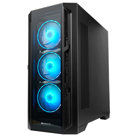 Chieftec APEX GA-01B-TG-OP ATX Midi Tower Juoda