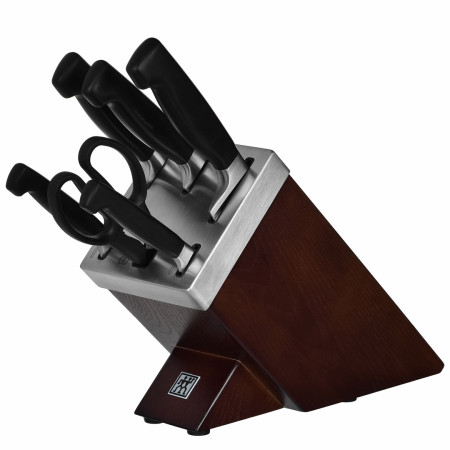 Zwilling Four Star 7 dalių rinkinys rudos ir juodos spalvos