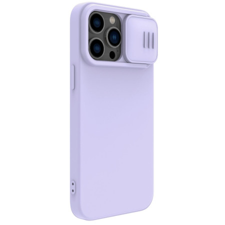 Dėklas Nillkin CamShield Silky Magnetinis Silikoninis Apple iPhone 14 Plus šviesiai violetinis