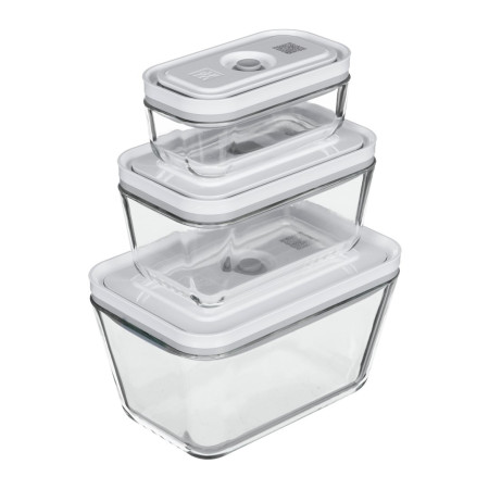 Zwilling 3 stiklo talpų rinkinys stačiakampis